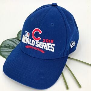 New Era Blue 2016 World Series Chicago Cubs Baseball MLB 9Forty Adjustable Hat